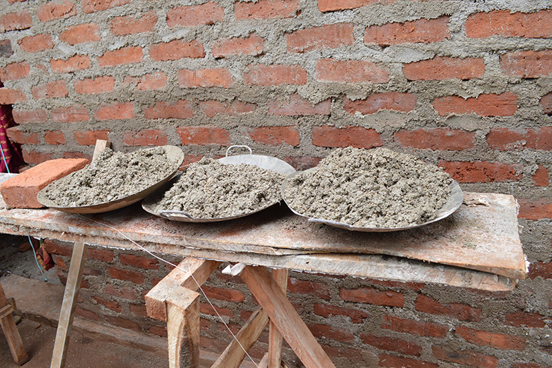 Sri Lanka clay brick house construction