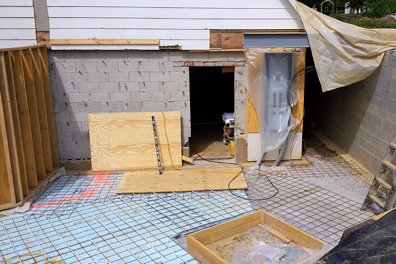 Slab on grade preparation