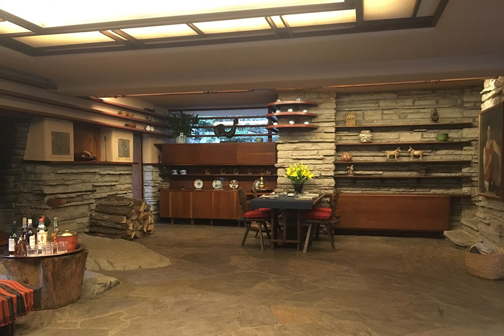 Travel Journal: Early Modernist Lessons in Placemaking - Fallingwater interior
