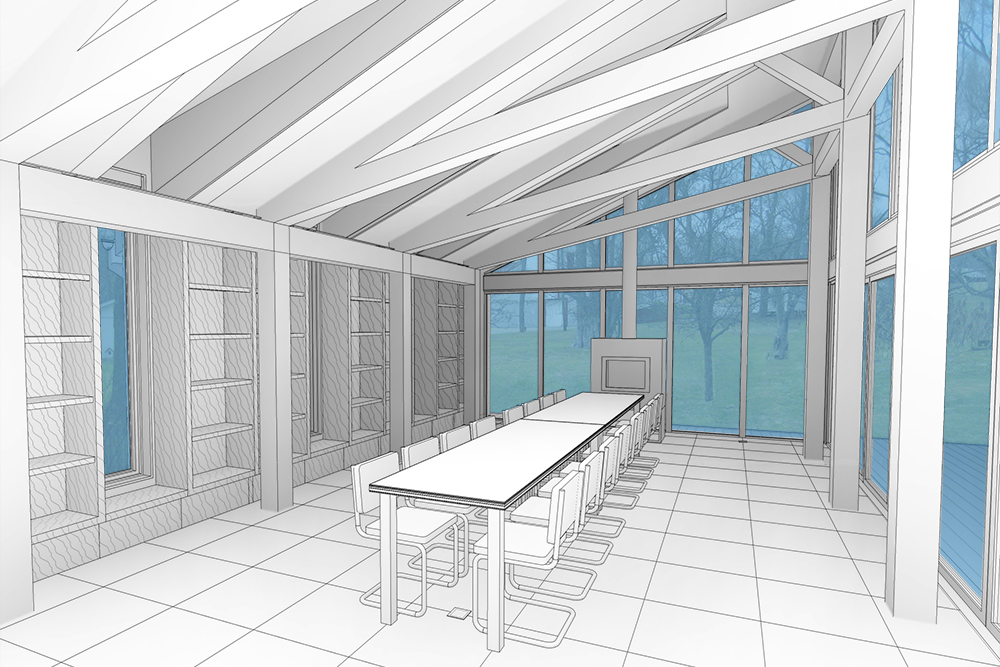Fombell Addition - Interior View of Dining Pavilion