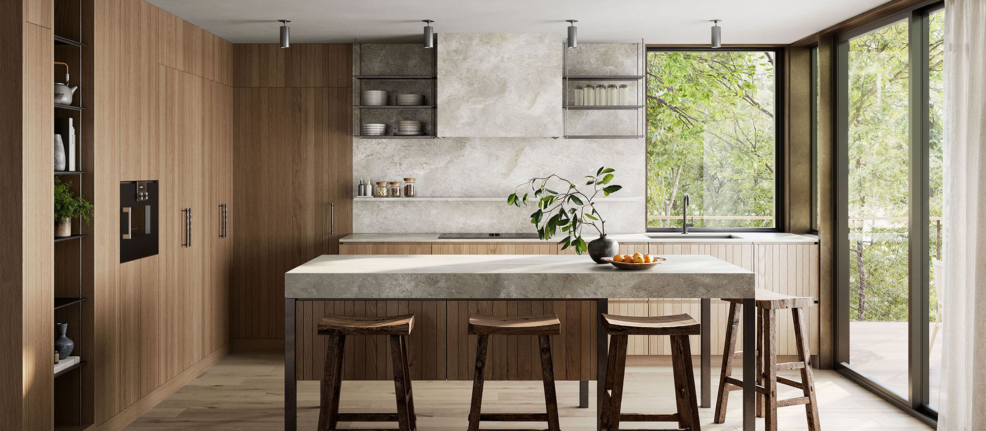 Warm and welcoming modern interior design in Columbus, Ohio