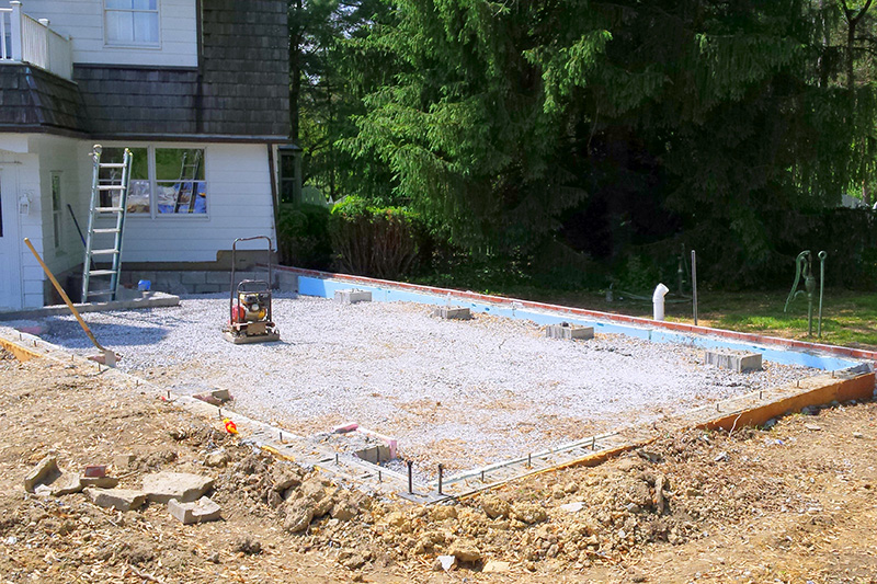 Slab on grade foundation