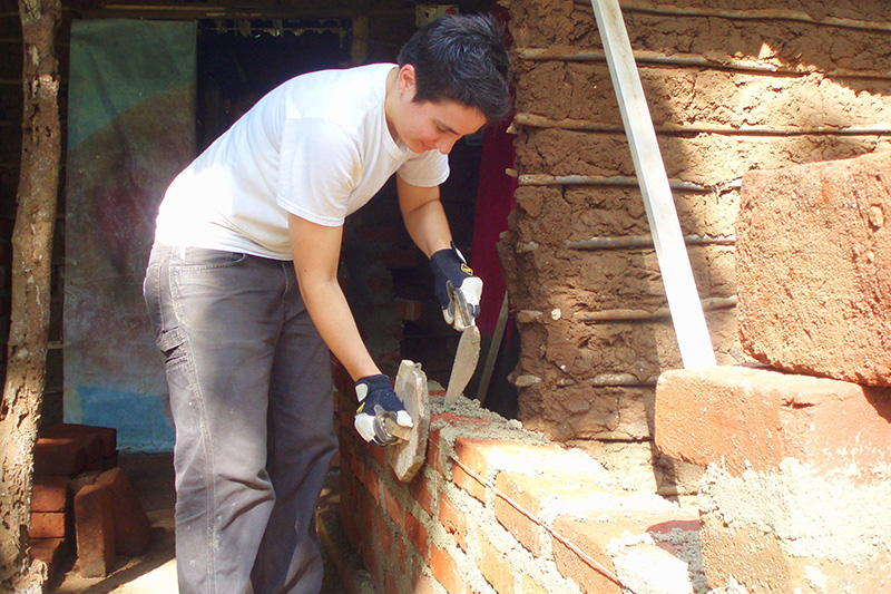 Sri Lanka clay brick house construction
