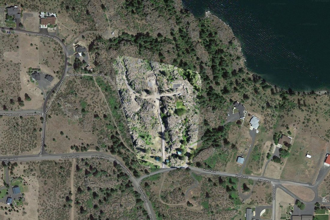 Lincoln Bluff aerial view