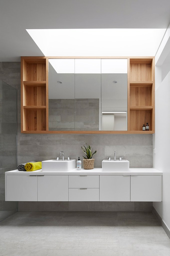 modern bathroom casework