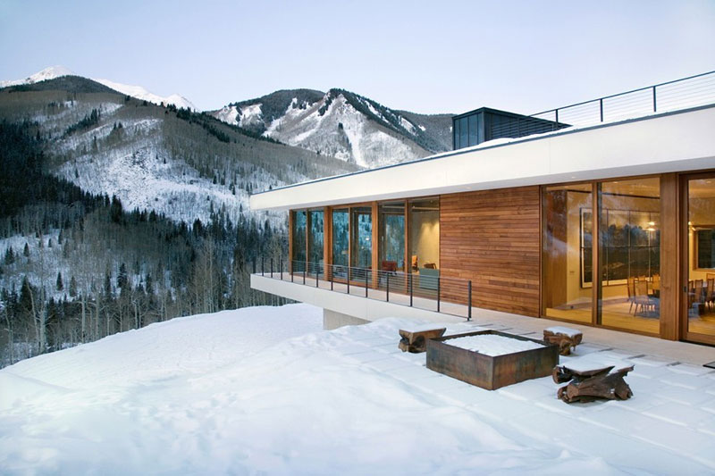Modern mountain house