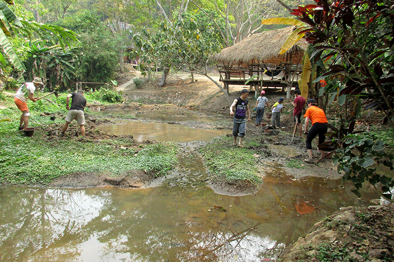 Retaining Wall Road Repair in Thailand