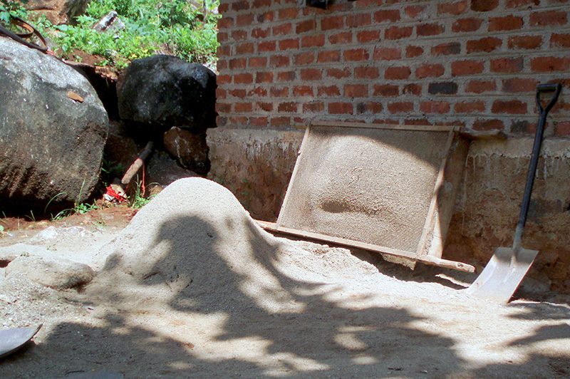 Sri Lanka clay brick house construction