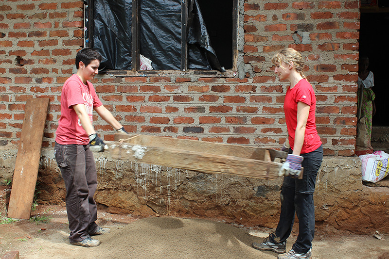 Sri Lanka clay brick house construction