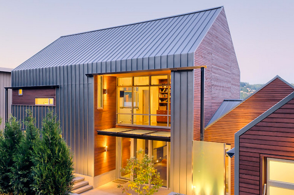 Simple modern gable roof design
