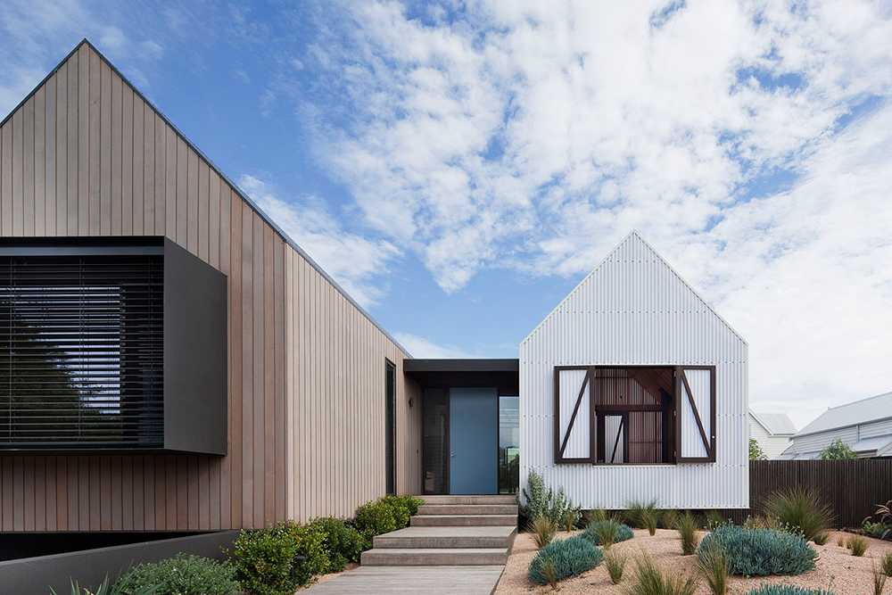Simple modern gable roof design