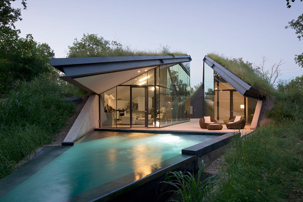 modern green roof design