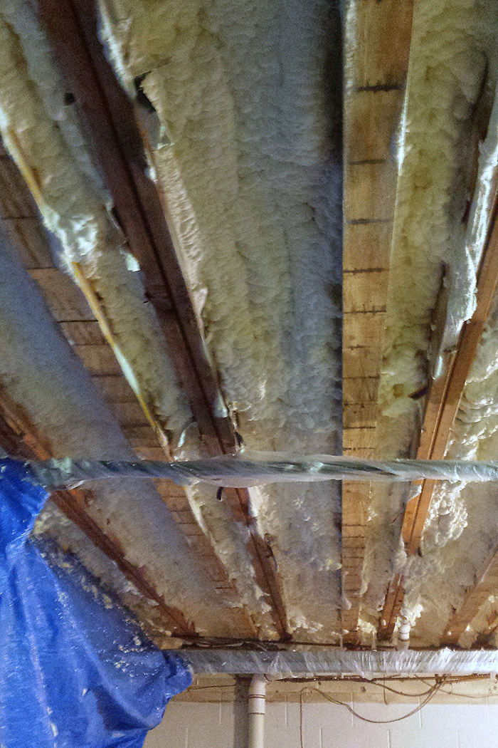Open cell spray foam insulation
