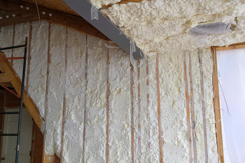 Open cell spray foam insulation
