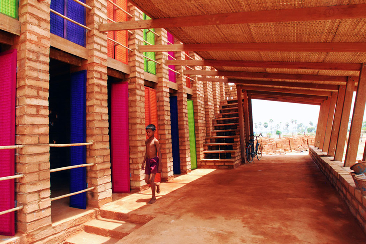 Sra Pou Vocational School breezeway