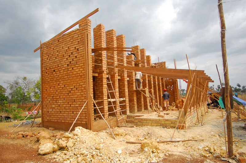 Sra Pou Vocational School construction