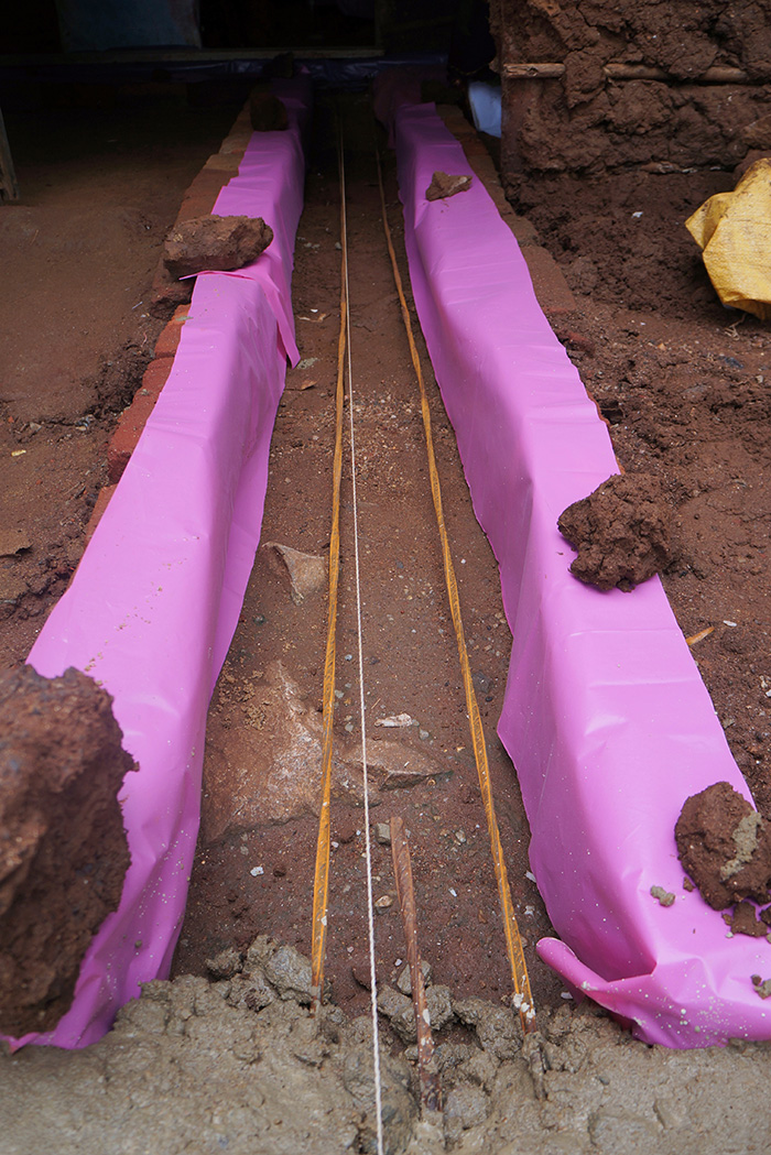 Sri Lanka clay brick house construction