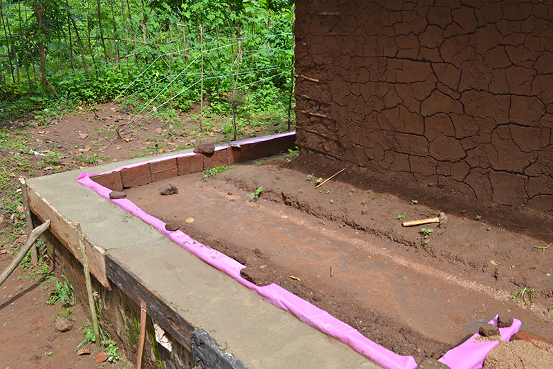 Sri Lanka clay brick house construction