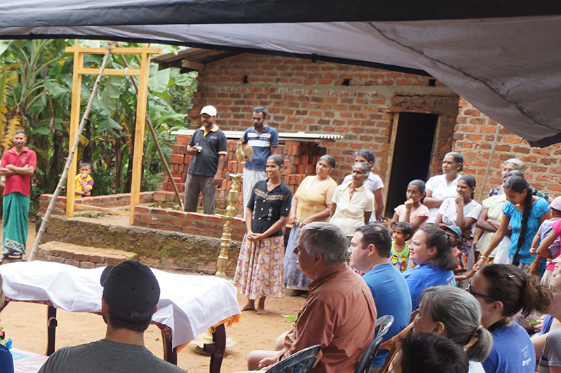 Sri Lanka clay brick house construction
