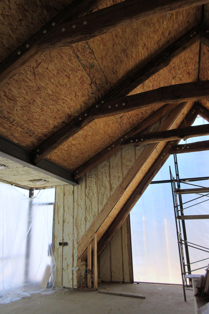 Vaulted timber framing