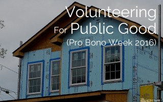 Volunteering For Public Good - Pro Bono Week 2016